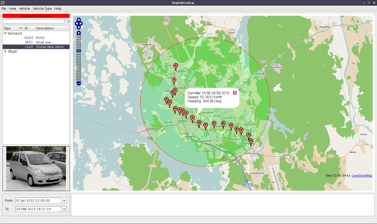 software openstreetmap gps tracks